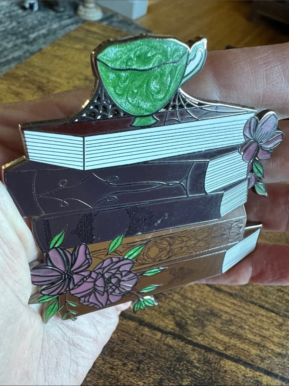 Lively ghosts dark academia pin